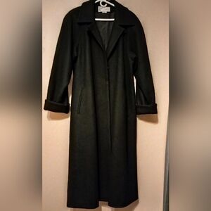 Full Length Pristine Vintage J. Gallery Wool Trench Coat size 12